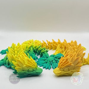 Baby Sunflower Dragon 3D Print Articulated