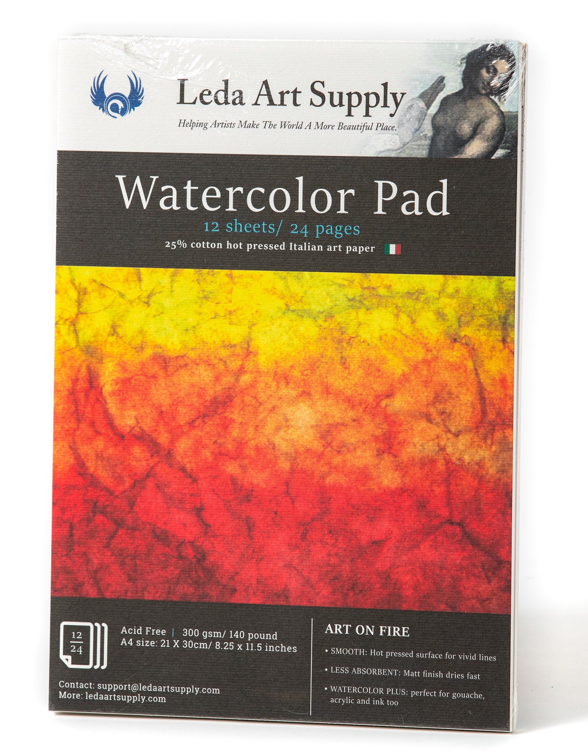 100 Sheets Cold Press Watercolor Paper for Artists, Beginners, 8.5 x 11 In