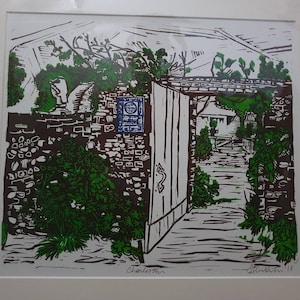Charleston Farmhouse - linoleografia - Bloomsbury - Sussex - walled garden