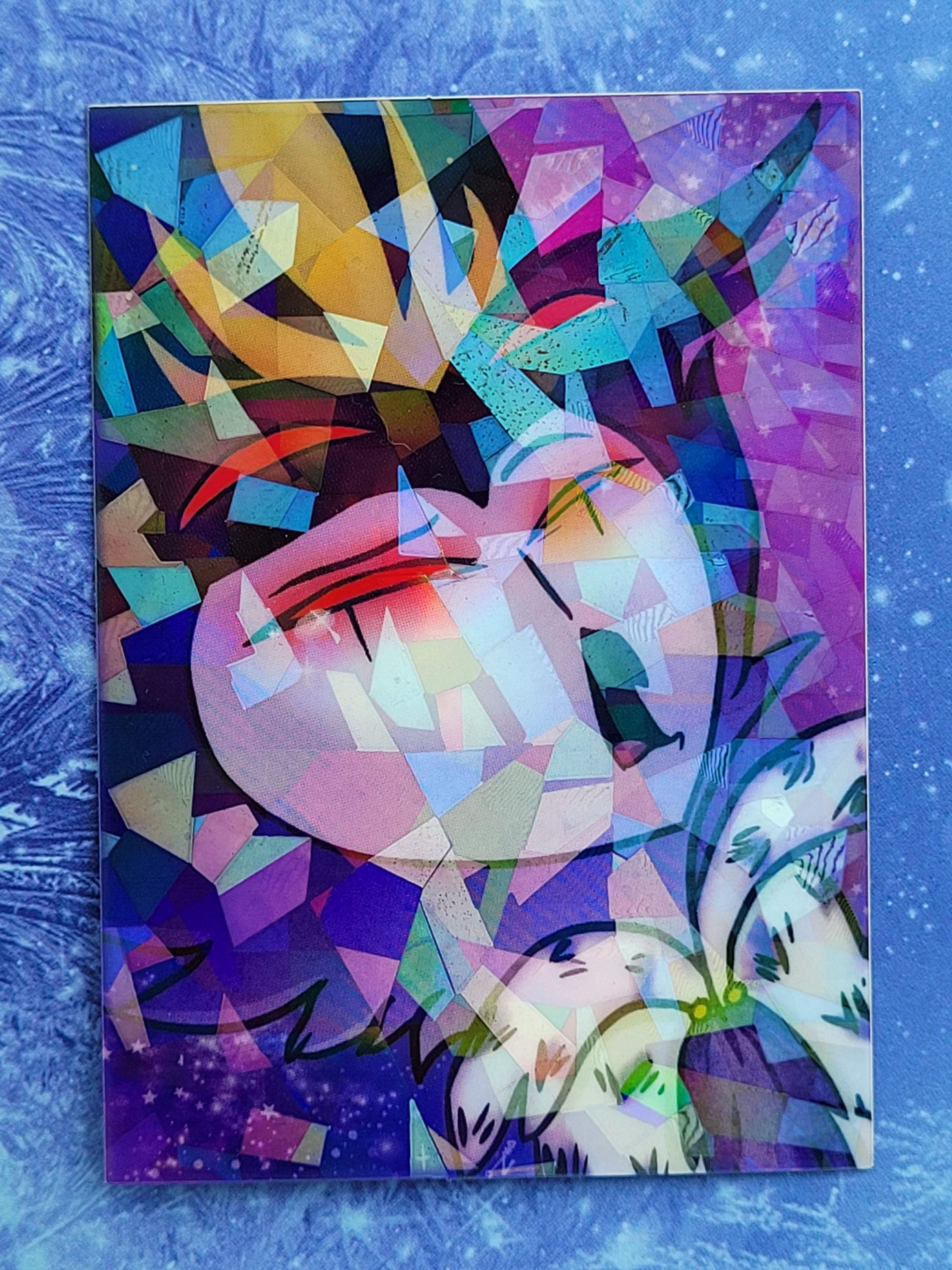 Holographic Sad Owl Sticker: Helluva Boss Fan Art Vinyl Decal