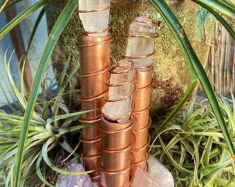 Super Spiral Desktop Cloud Buster- Chembuster Orgone Energy Harmonizer- Orgone Gem & Crystal Art Chem Protection Powerful Orgone