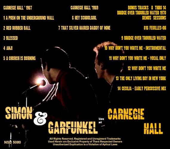 カーネギー・ホールで1978年録音クラッシック音楽全集20巻 サイモンとガーファンクルのカーネギーホールでのライブ 1967年