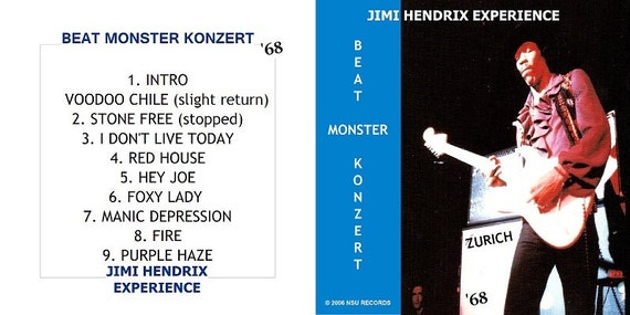 Jimi Hendrix Live Beat Monster Concert May 30th, 1968 CD OOP