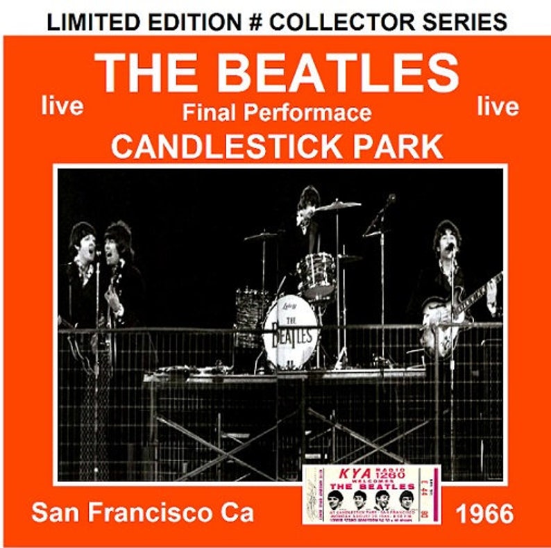 The Beatles Candlestick Park August 29th, 1966 Limited Cd Etsy