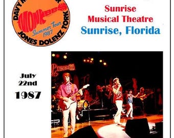Die Monkees leben in Sunrise, Florida 1987 Juli 22nd ltd 2cd