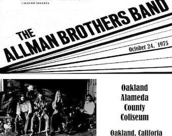 The Allman Brothers Band en vivo en Oakland, California, 24 de octubre de 1975 LTD 3 CD