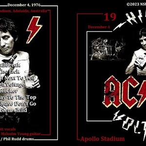 AC/DC Apollo Stadium in Adelaide, Australia 1976 Dec 4th. LTDCD - Etsy