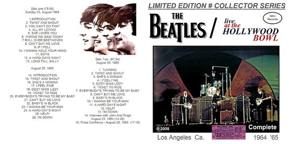 ビートルズ コンプリート ハリウッド ボウル 1964 - 1965 LTD # 2CD