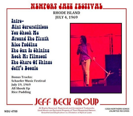 Jeff Beck Group Live at the Newport Pop Festival 1969 July 4th Ltd