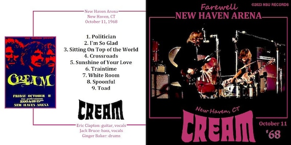 CREAM サイン入り CD Live Cream - Live in New Haven 1968 - Limited Edition CD - Etsy
