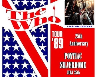 the who Pontiac Silverdome in Pontiac Michigan 1989 July 25th ltd 3 cd  "OOP"