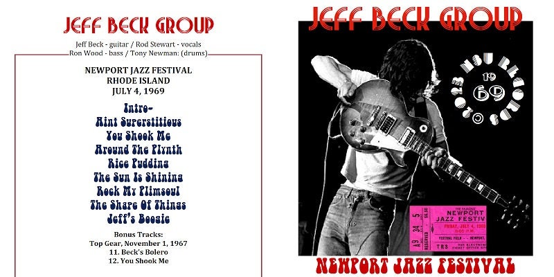 Jeff Beck Group Live at the Newport Pop Festival 1969 July 4th Ltd