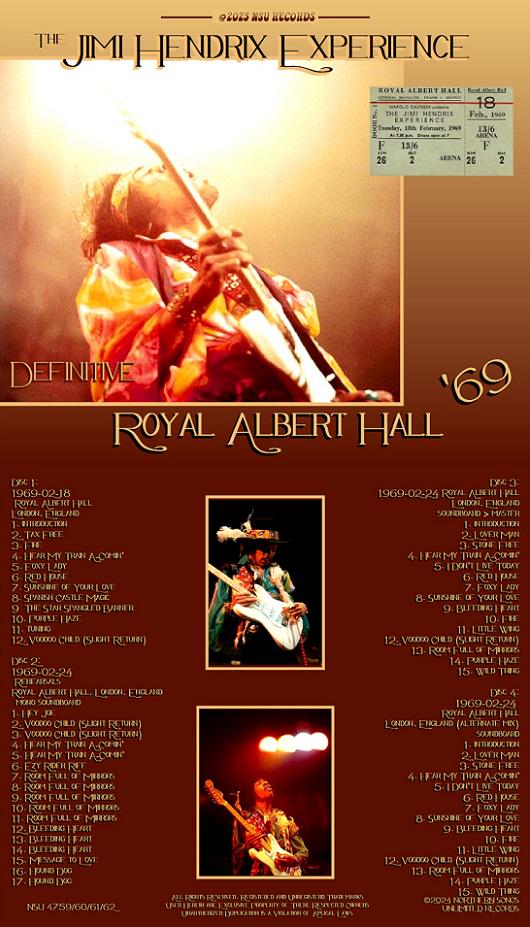 Jimi Hendrix Experience Royal Albert Hall 1969 February 18 & 24