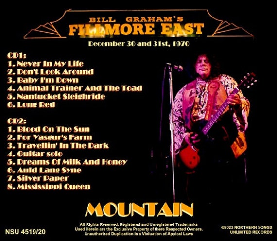 Mountain - Live at the Fillmore East, NY 1970 December 30 Mountain - Live at the Fillmore East, NY 1970 December 30