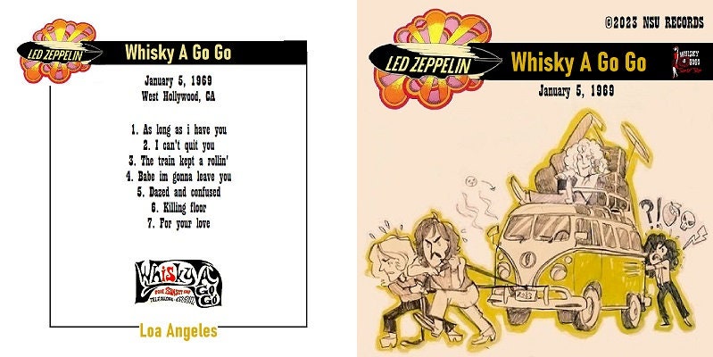 Led Zeppelin Live Whisky a Go Go 1969 January 5th Limited ED CD - Etsy
