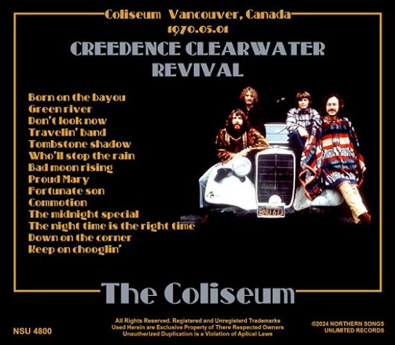 Creedence Clearwater Revival Live at the Coliseum in Vancouver