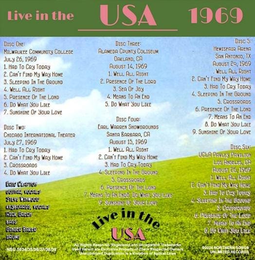 レコード live Blind Faith BLIND FAITH-LIVE IN GOTHERBURG, SWEDEN JUNE 18, 1969 2 x CD | eBay