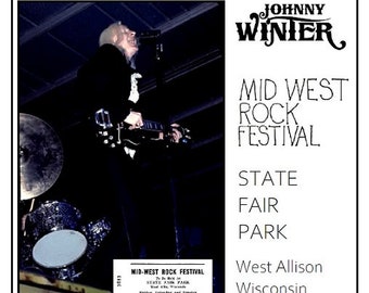 Johnny Winter live at the Mid-West Rock Festival 1969 July 27. LTD CD