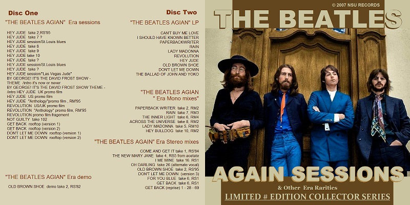 The Beatles Again Recording Sessions Ltd # 2cd Out of Print!! - Etsy