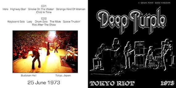 Deep Purple Live Tokyo Japan Riot 1973 06-25 Ltd 2cd - Etsy