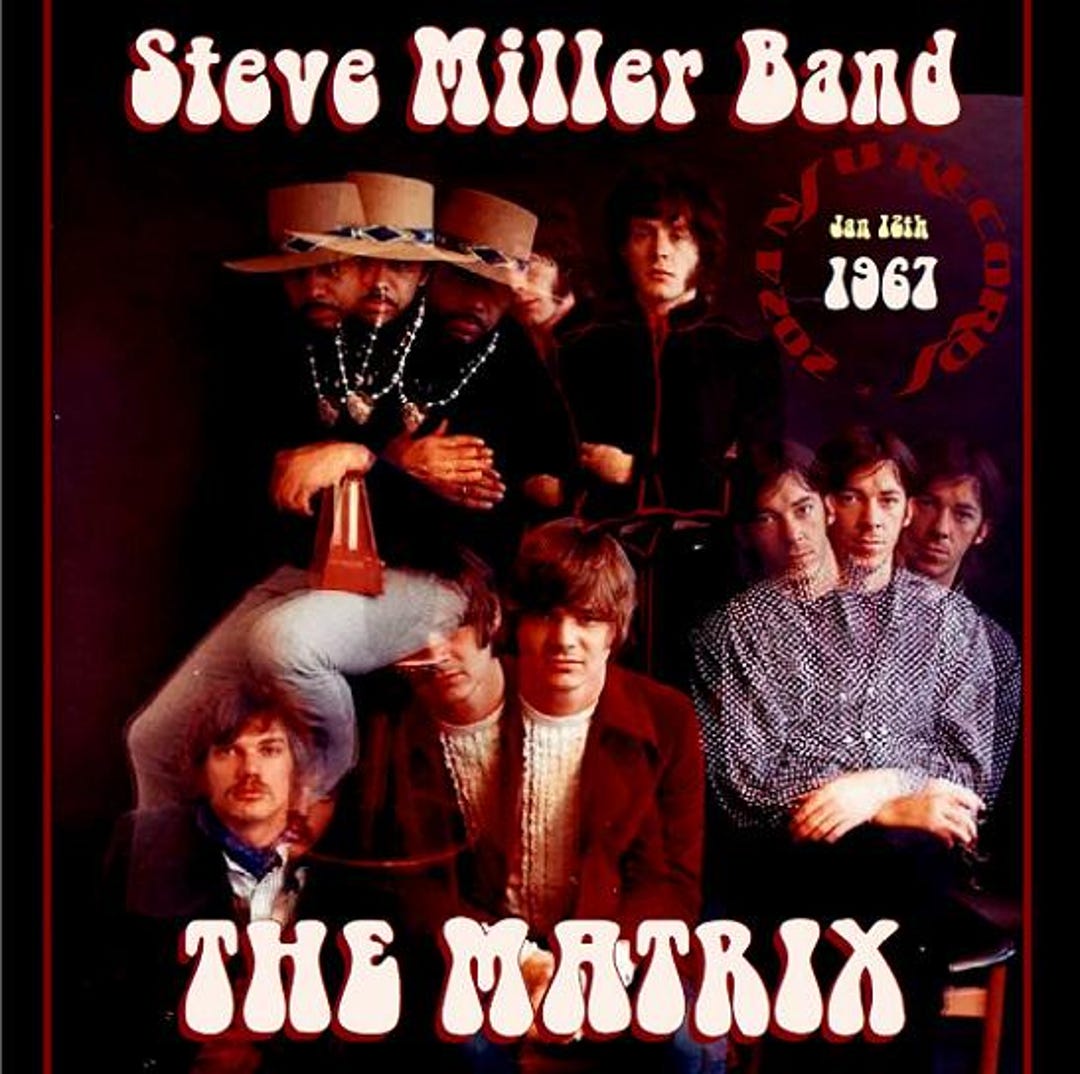 Steve Miller Band Live at the Matrix 1967 January 12 LTD CD - Etsy