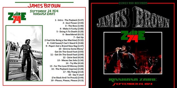 James Brown Live in Kinshasa Zaire 1974 September 24 LTD CD - Etsy