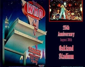 The who Oakland, California at Oakland stadium 1989 August 30th ltd 3 cd  "OOP"