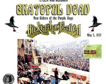 grateful dead live Bickershaw festival, Wigan, England 1972 May 7 ltd 6cd