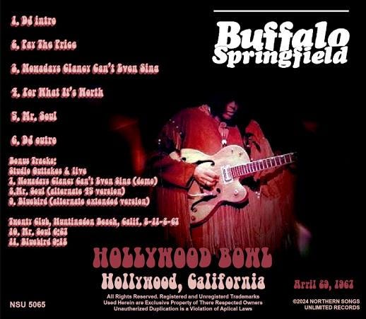 The Buffalo Springfield Live at the Hollywood Bowl 1967 April 29
