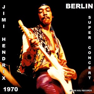 Jimi Hendrix Live Berlin Super Concert in Berlin German 1970 September 4th 2 CD OOP!!!