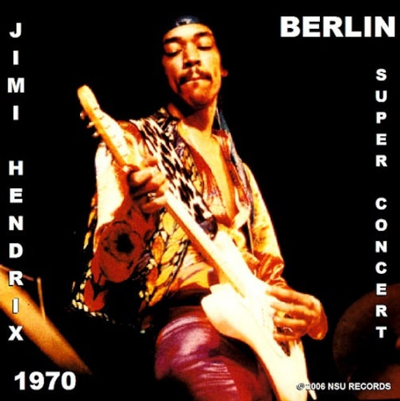 ブランド品 通販サイト Live Hendrix Jimi Berlin 1970 German Berlin in Concert Super 芸術写真