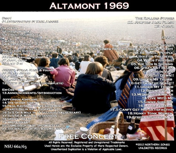 The Rolling Stones Live Altamont 1969 Complete Ltd 2cd - Etsy