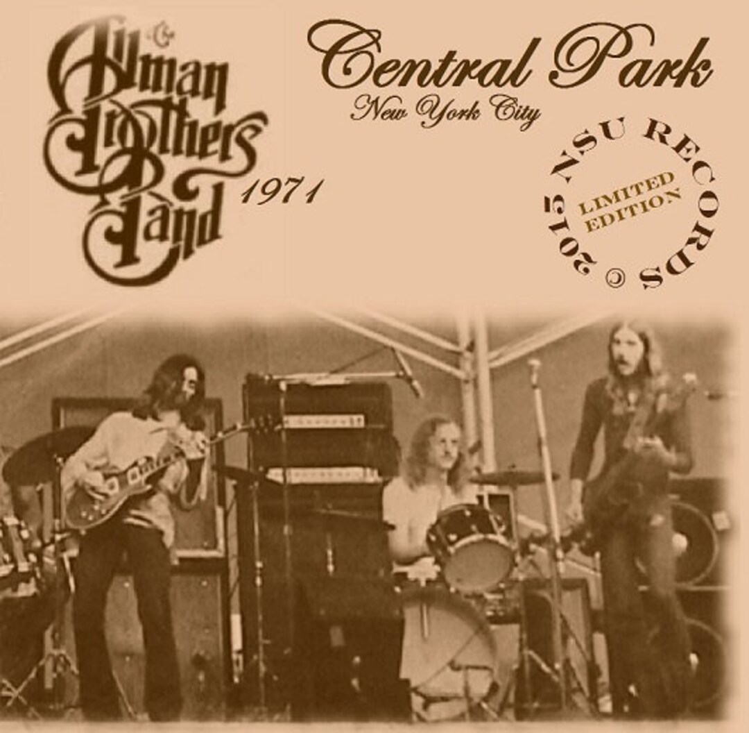 The Allman Brothers Band Live IN Central Park 1971 July 21 LTD 2CD