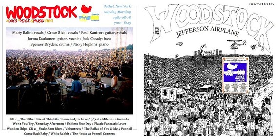 Jefferson Airplane Live at the Woodstock Festival 1969 LTD 2CD - Etsy