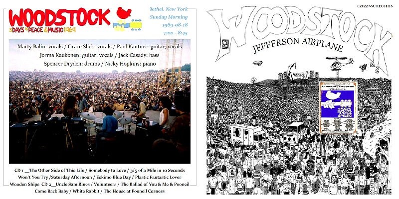 Jefferson Airplane Live at the Woodstock Festival 1969 LTD 2CD - Etsy