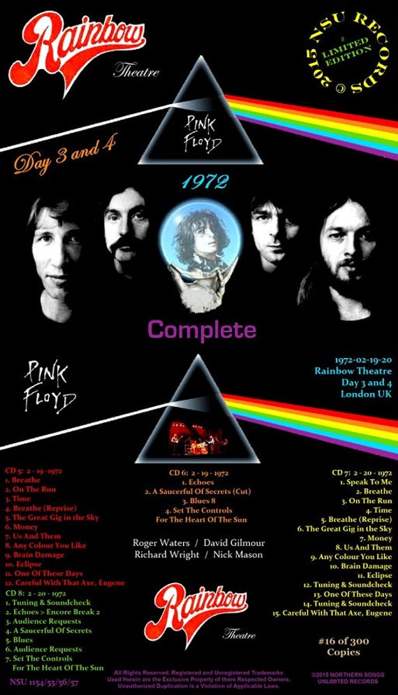 Pink Floyd Live at the Rainbow Theatre in London Complete
