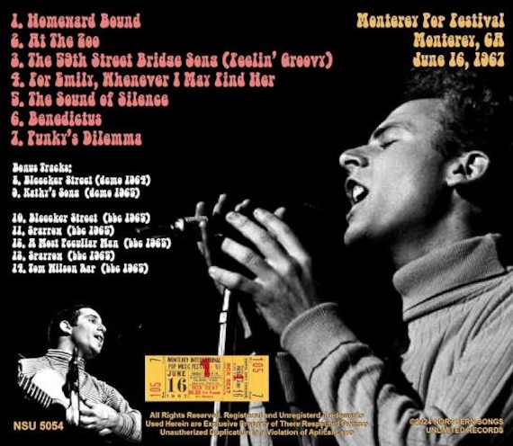 Simon and Garfunkel Live at the Monterey Pop Festival 1967 June 16