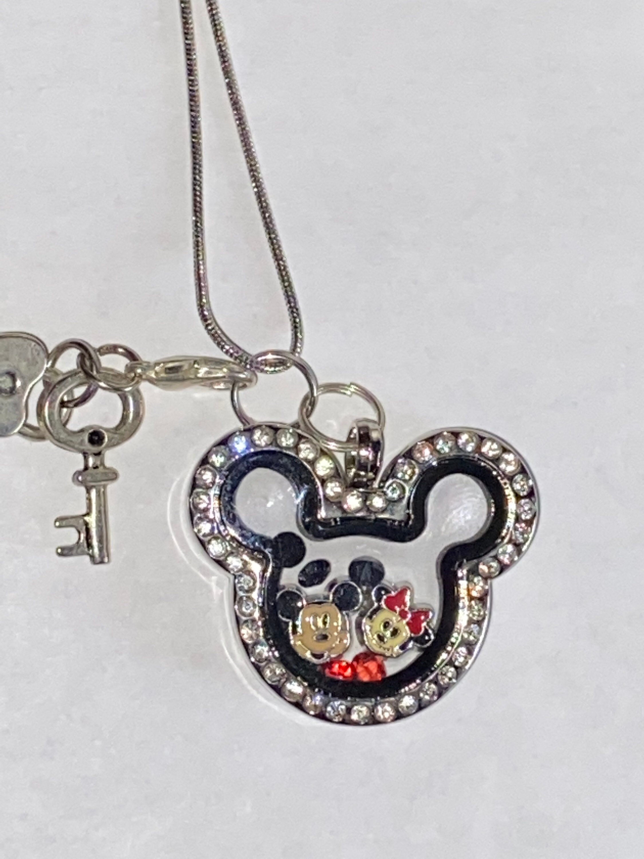 Inspired by Mickey and Minnie Mouse Head Locketvjj39 Etsy