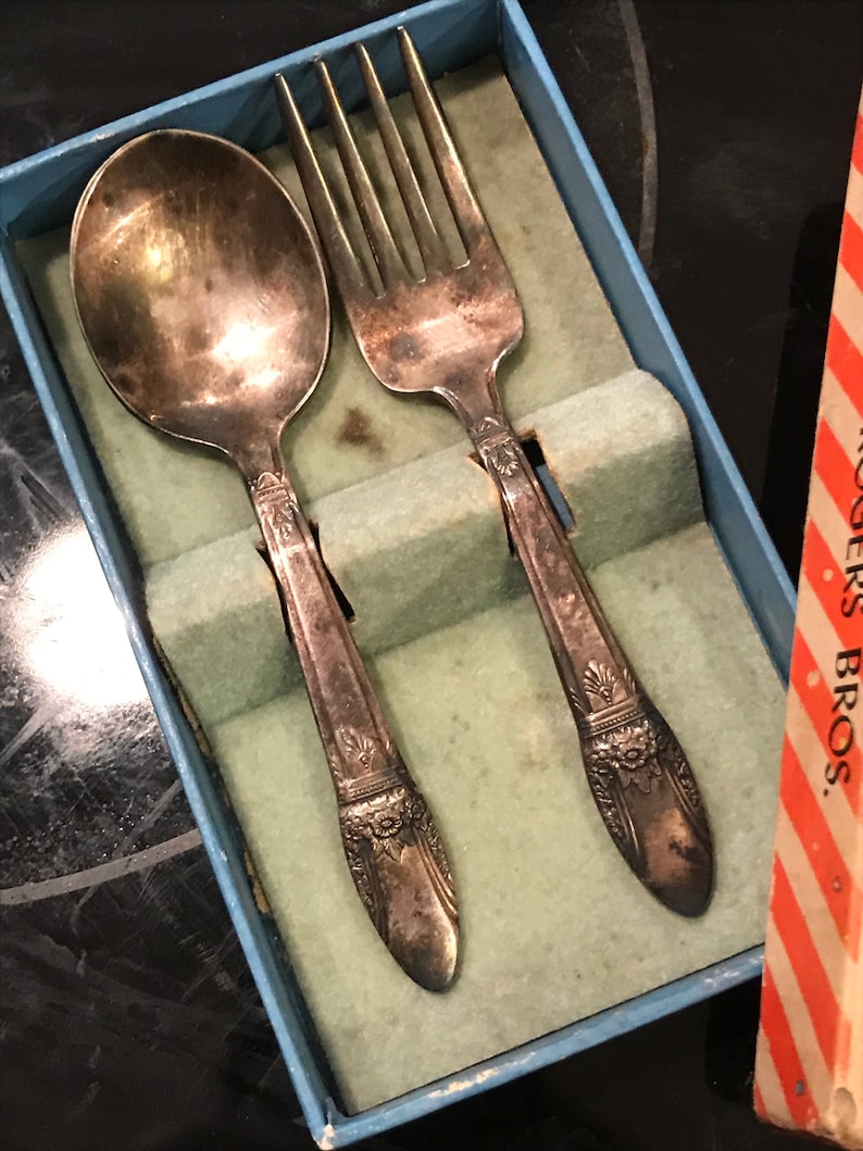 Vintage 1847 Rogers Bros. Spoon and Fork Set, Vintage Home Decor