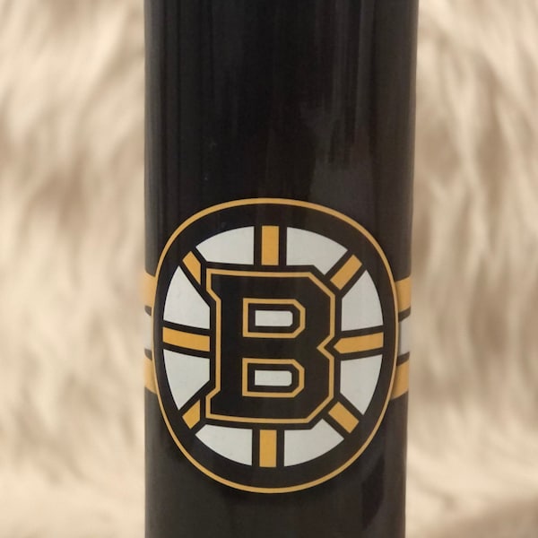 20 oz Boston Bruins tumbler. custom sublimation design tumbler. boston bruins. ice hockey tumbler