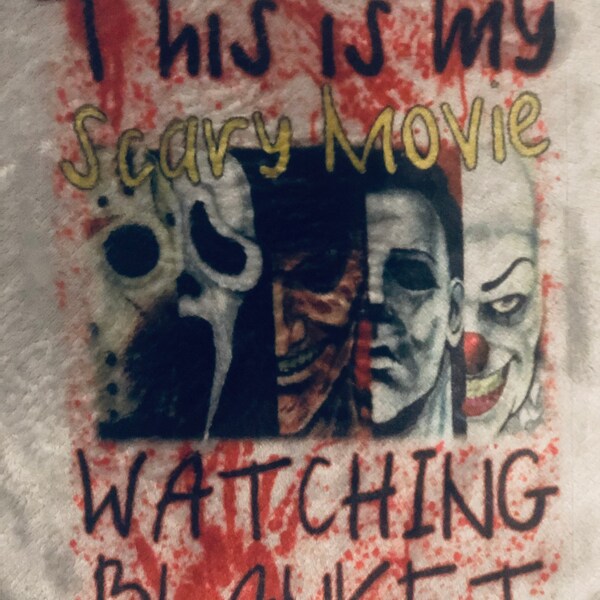 This is My Horror Movie Watching Blanket Etsy