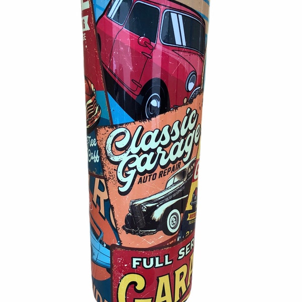 Classic Car Tumbler Etsy