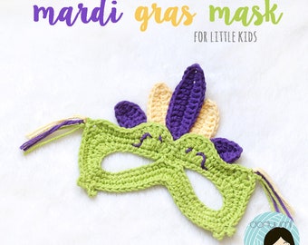 Mardi Gras Mask for Kids Crochet Pattern