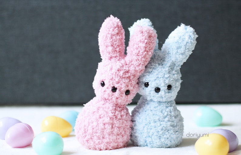 Pipsqueak Peeps Easter Crochet Pattern ~ Marshmallow Bunny Rabbits ~