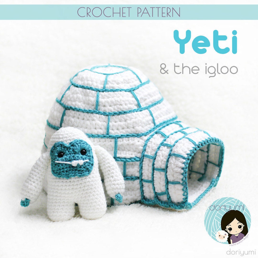 Yeti the Igloo Amigurumi Crochet Pattern