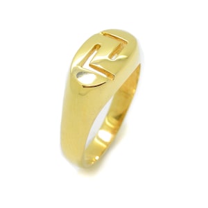 Hochzeit Goldring Meander, Solid Goldring, Griechischer Schlüsselring Männer, feiner griechischer Schmuck, 14k Solid Goldring, Gelbgold, Herrenring Geschenk