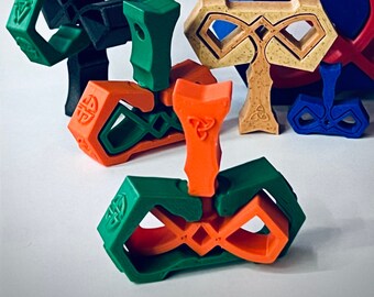 Thor's Hammer fidget spinning hammer, multi piece Celtic Mjolnir