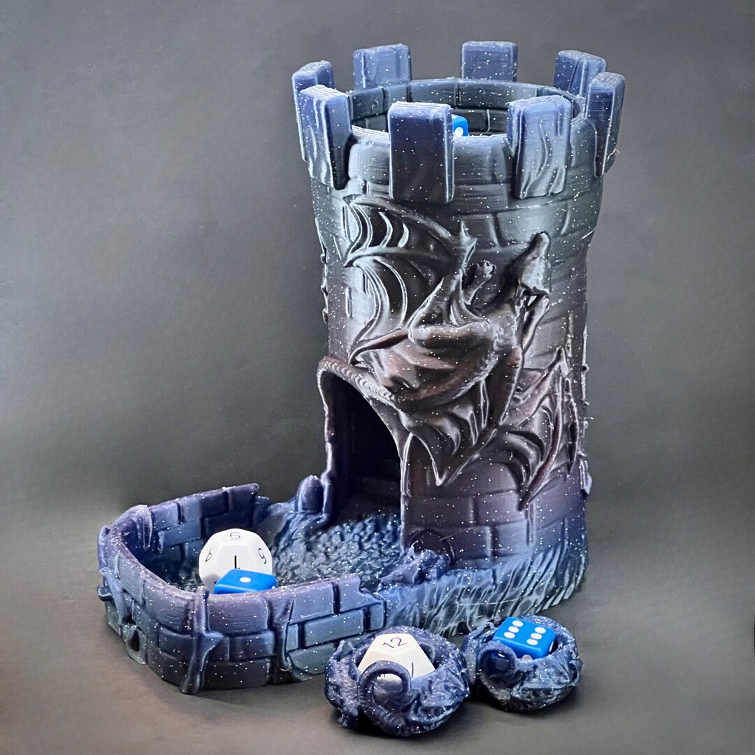 Dragon Castle Dice Tower, Board Game Dice Roller Etsy