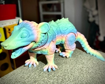 Oh my! Opossum! Whimsical Articulated creature with Chatterbox Charm