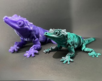 3D Printed Articulated Gargoyle Gecko: Sensory Toy, Desk Decor